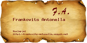 Frankovits Antonella névjegykártya